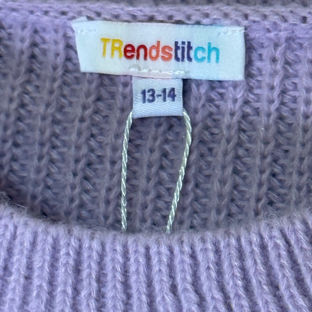 Girls' Color Block Sweaters Knit Long Sleeve Pullover Kids Crewneck Fall Winter - Picture 5 of 11